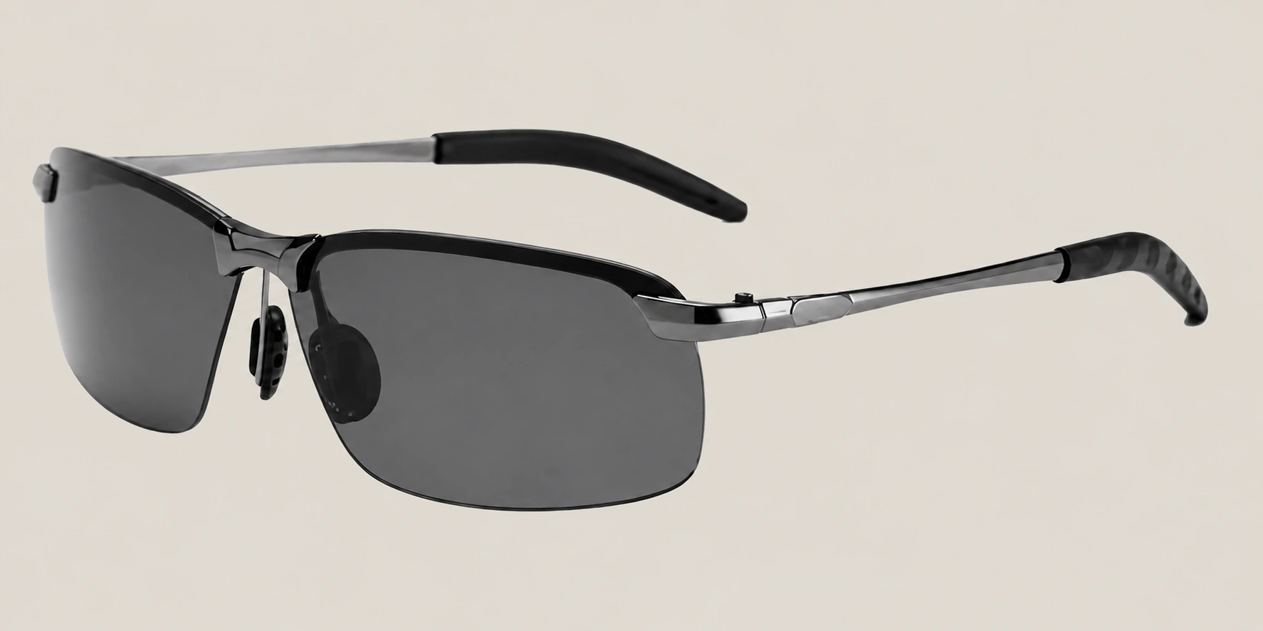 Shamis smoke-lens metal glasses